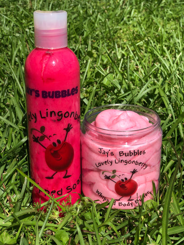 Jay’s Bubbles Lovely Lingonberry Bath and Body Set