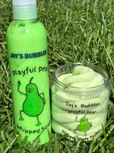 Jay’s Bubbles Playful Pear Bath and Body Set